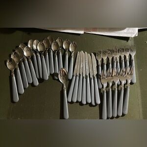 34 Pcs Silverware Stainless Steel Flatware set Cutlery Utensil Kitchen
